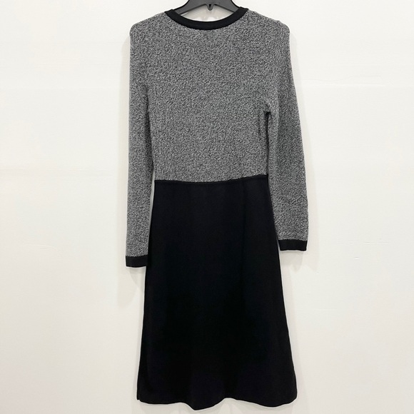 Talbots Colorblock A-Line Knit Dress Long Sleeve S - Picture 9 of 9